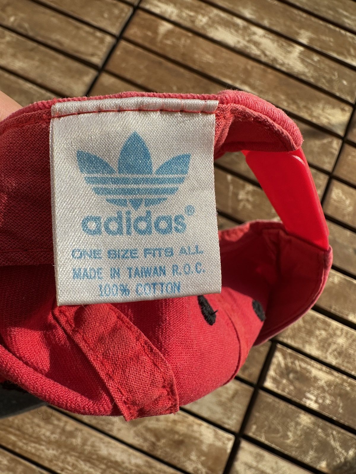 Adidas Vintage Adidas Trefoil Strapback Cap Size ONE SIZE - 6 Thumbnail