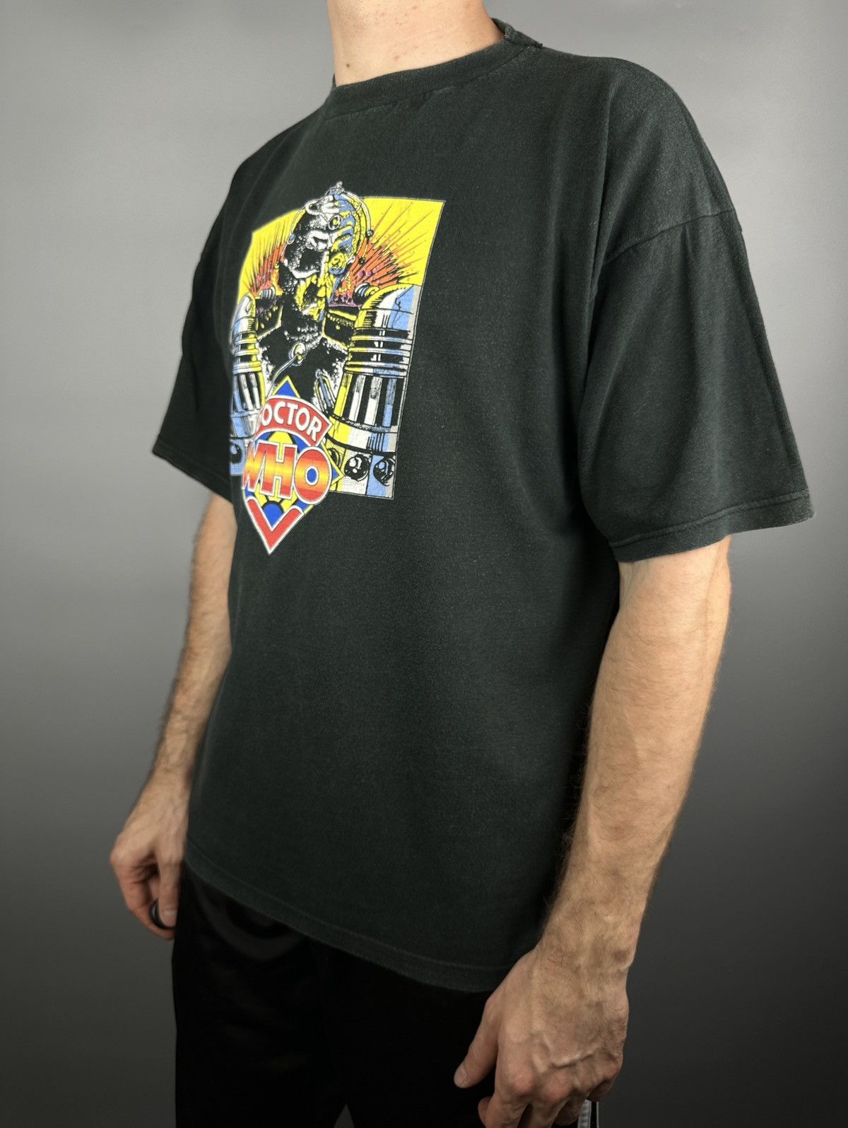 Vintage 90s Vintage Doctor Who Movie Graphic T Shirt Tee Size US XL / EU 56 / 4 - 8 Thumbnail
