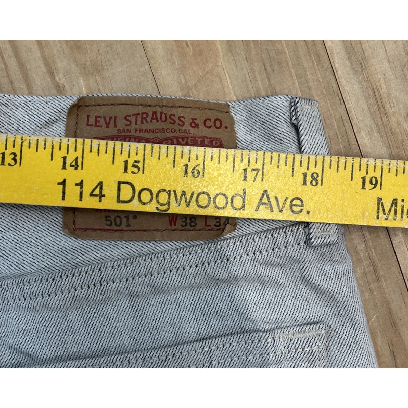 Levi's Vintage Levis 501 Jeans Mens 38x34(36x34) Gray Size US 38 / EU 54 - 7 Thumbnail