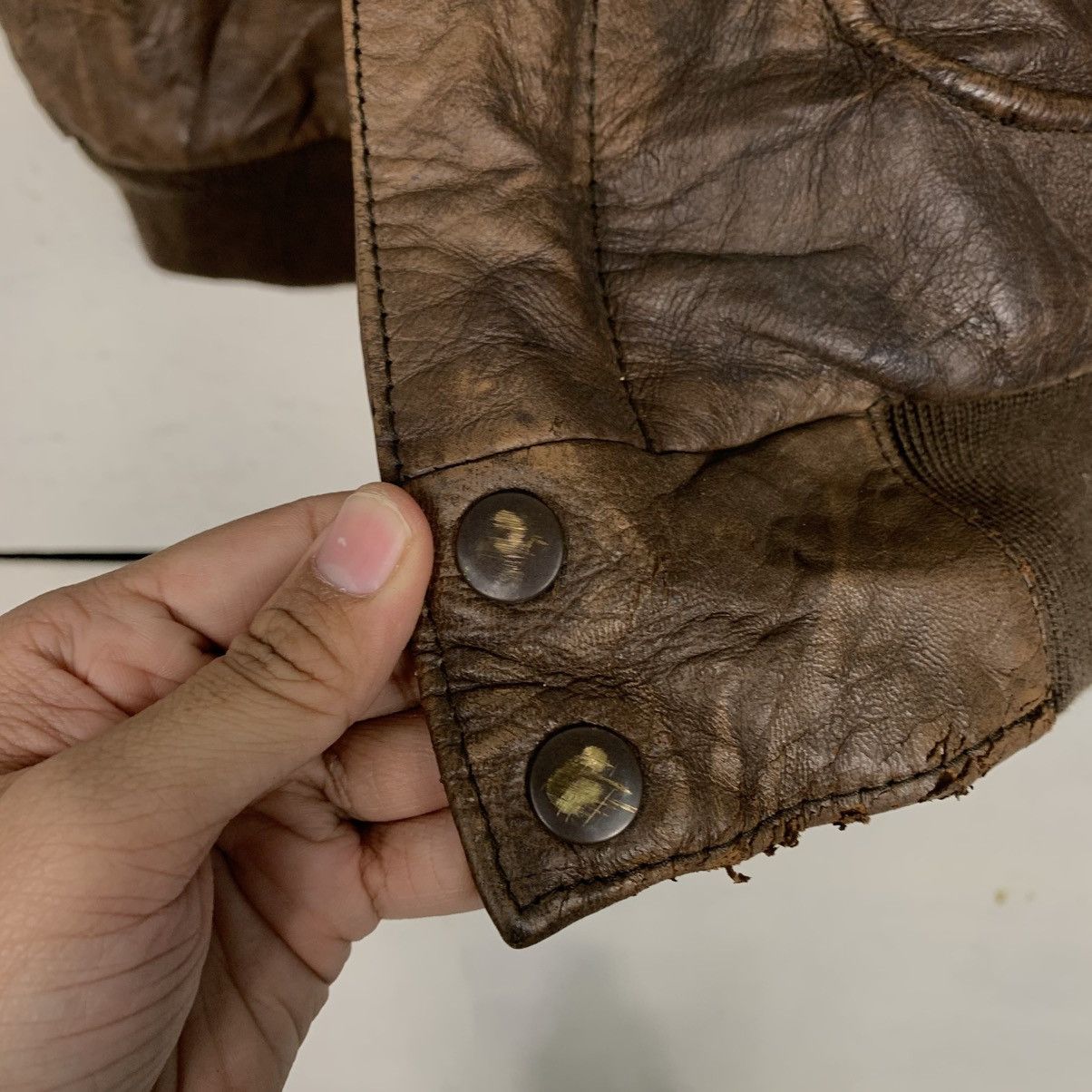 Japanese Brand Japanese Brand Sub Urban Tokyo Military Leather Jacket Size US M / EU 48-50 / 2 - 14 Thumbnail