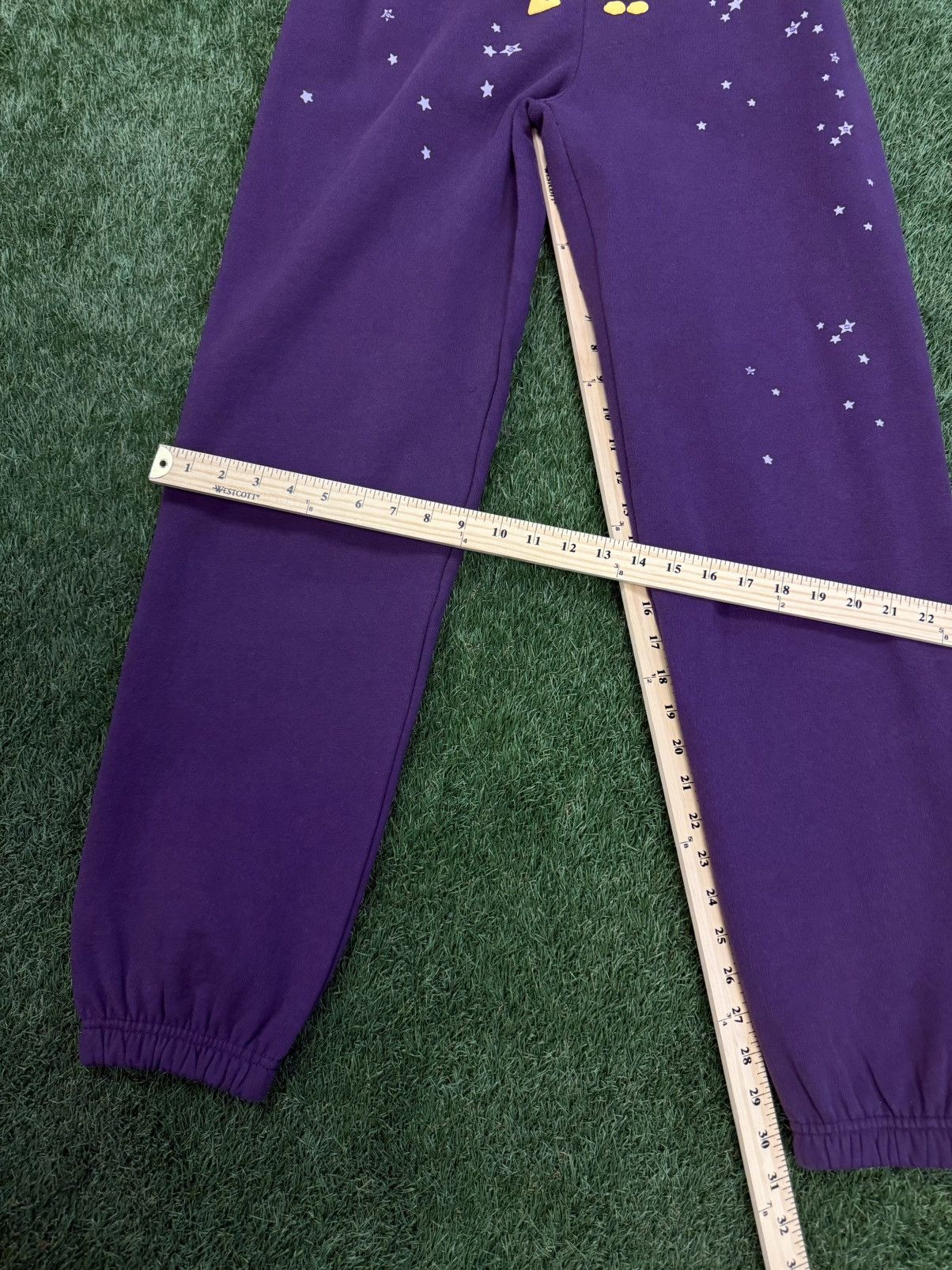 Sp5der Sp5der Worldwide Purple Yellow Sweatpants Size S (NEW) Size US 30 / EU 46 - 13 Thumbnail