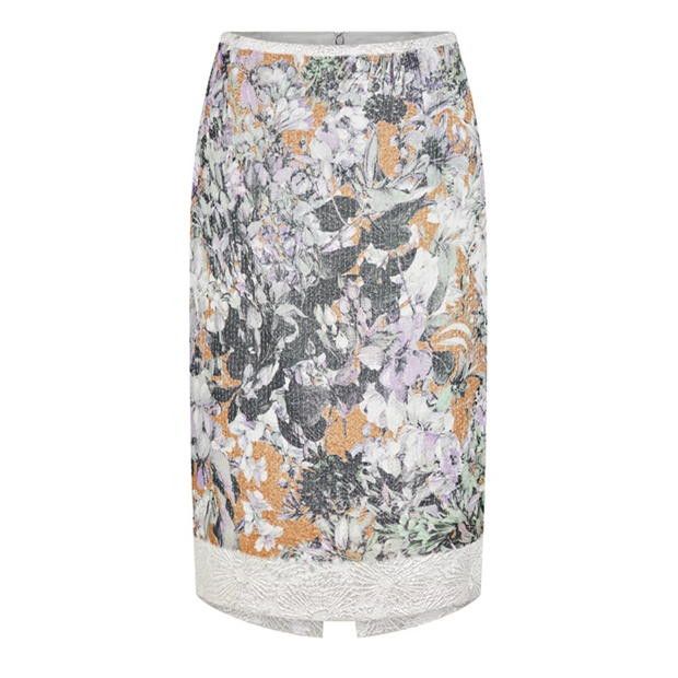 Dries Van Noten o1g2r1mq1024 Midi Skirt in Multicolor Size 30" / US 8 / IT 44 - 1 Thumbnail