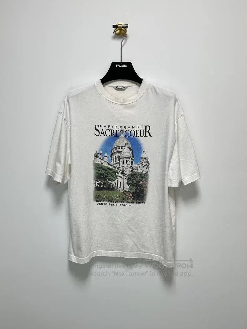 Balenciaga Balenciaga Double-sided church printed short sleeves Size US XS / EU 42 / 0 - 1 Thumbnail