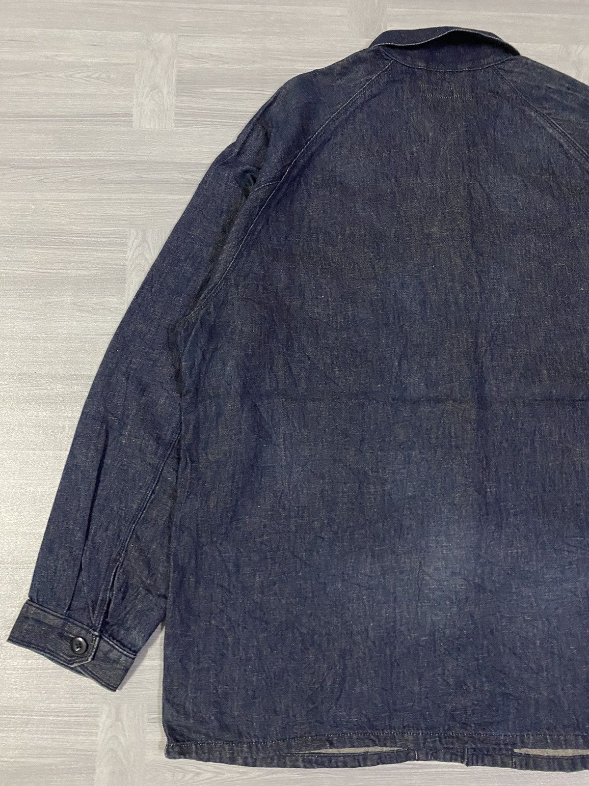 Uniqlo Uniqlo Utility Denim Jacket ( Cotton Linen ) Size US XL / EU 56 / 4 - 13 Thumbnail