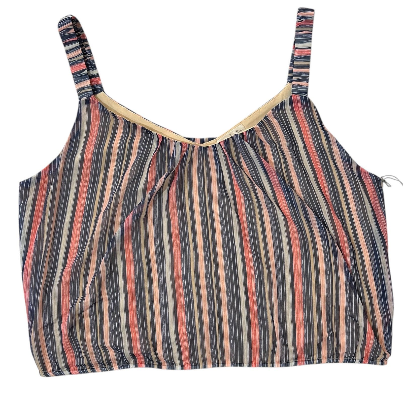 Other Misha Cropped Cami - Stitch Fix Striped Elastic Waist Top Size XXL / US 16-18 / IT 52-54 - 11 Thumbnail