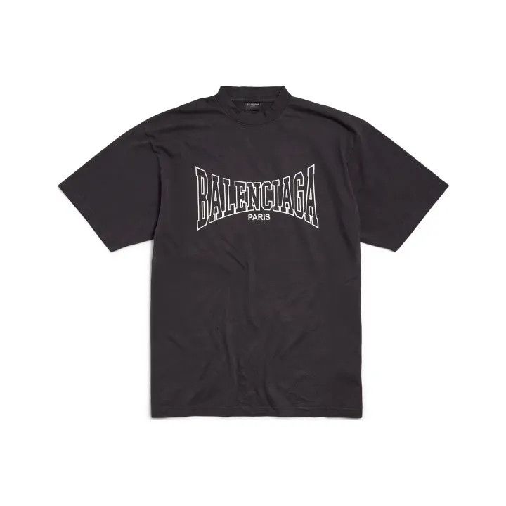 Balenciaga Balenciaga Black Logo Print Short Sleeve T-Shirt 0079 Size US S / EU 44-46 / 1 - 1 Thumbnail