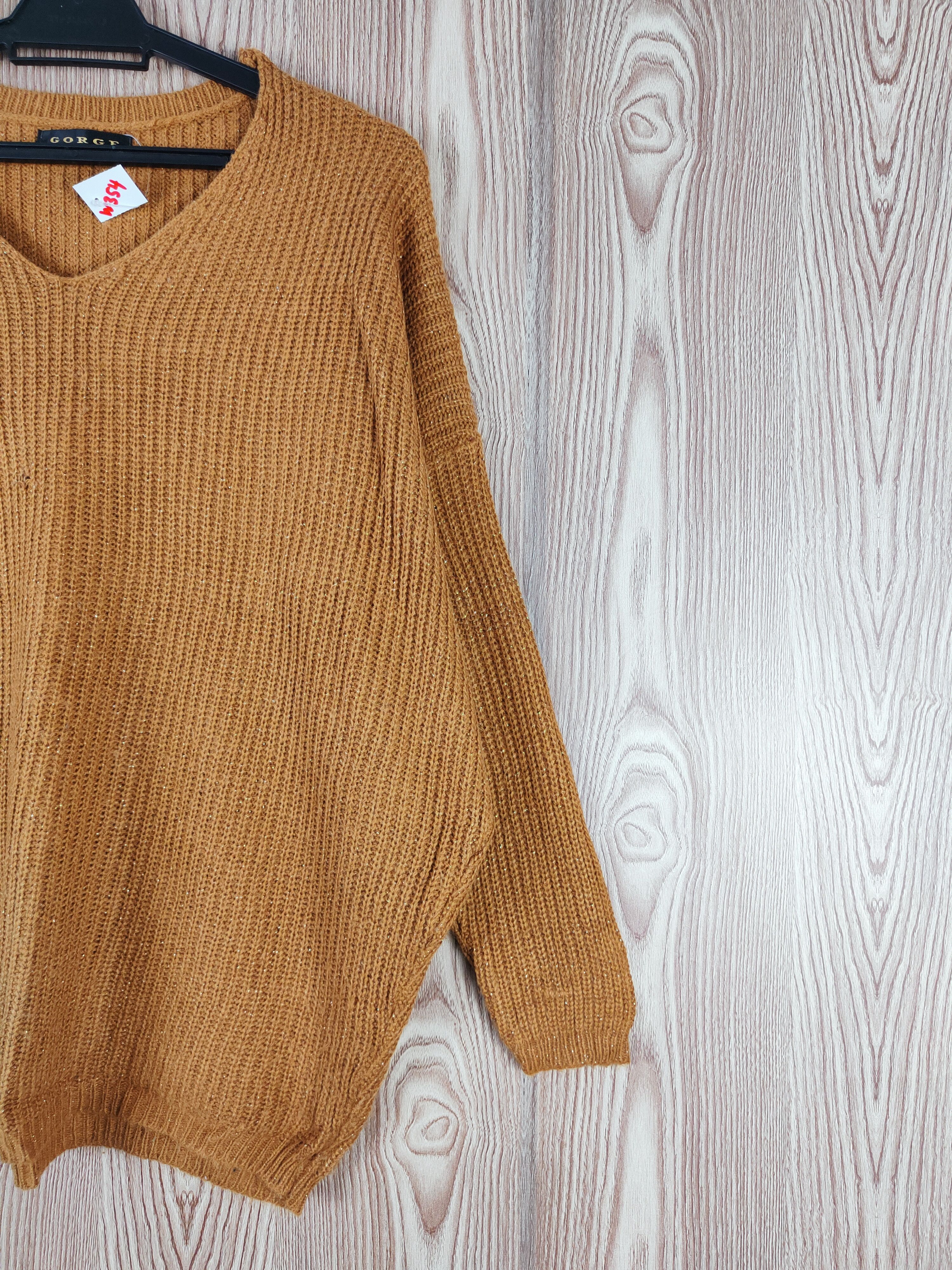 Vintage Gorge Brown Knitwear Sweatshirts #W354 Size M / US 6-8 / IT 42-44 - 6 Thumbnail