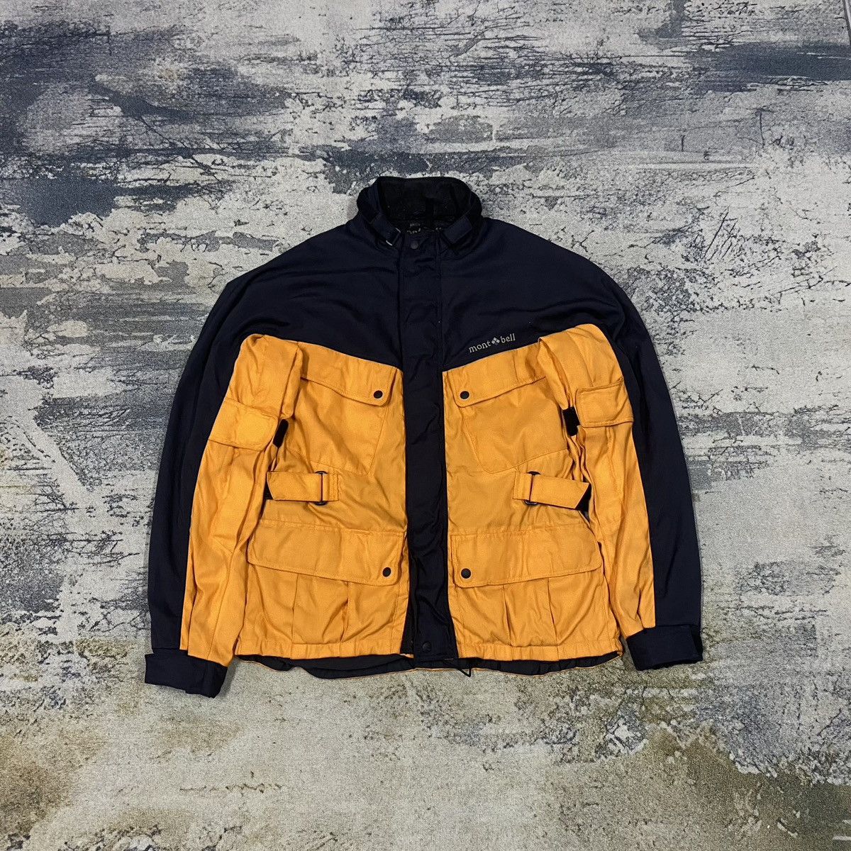 image of If Six Was Nine x Montbell Vintage Orange Mont Bell Multi Pocket Jacket in Blue/Orange (Size Medium