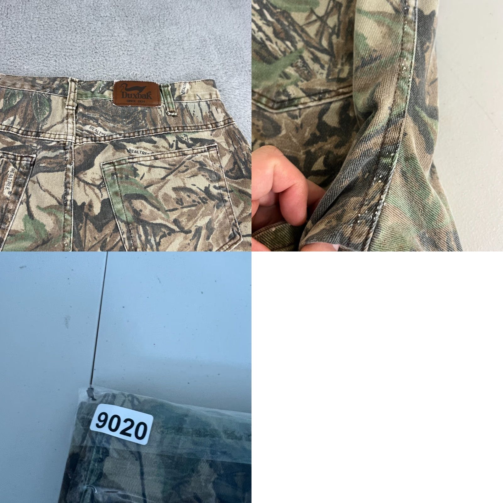 Realtree VINTAGE Duxbak Jeans Mens 34 Denim Jeans Camouflage 90s Grunge Pockets 5-Pocket Belt Loops Brown Size US 34 / EU 50 - 9 Thumbnail
