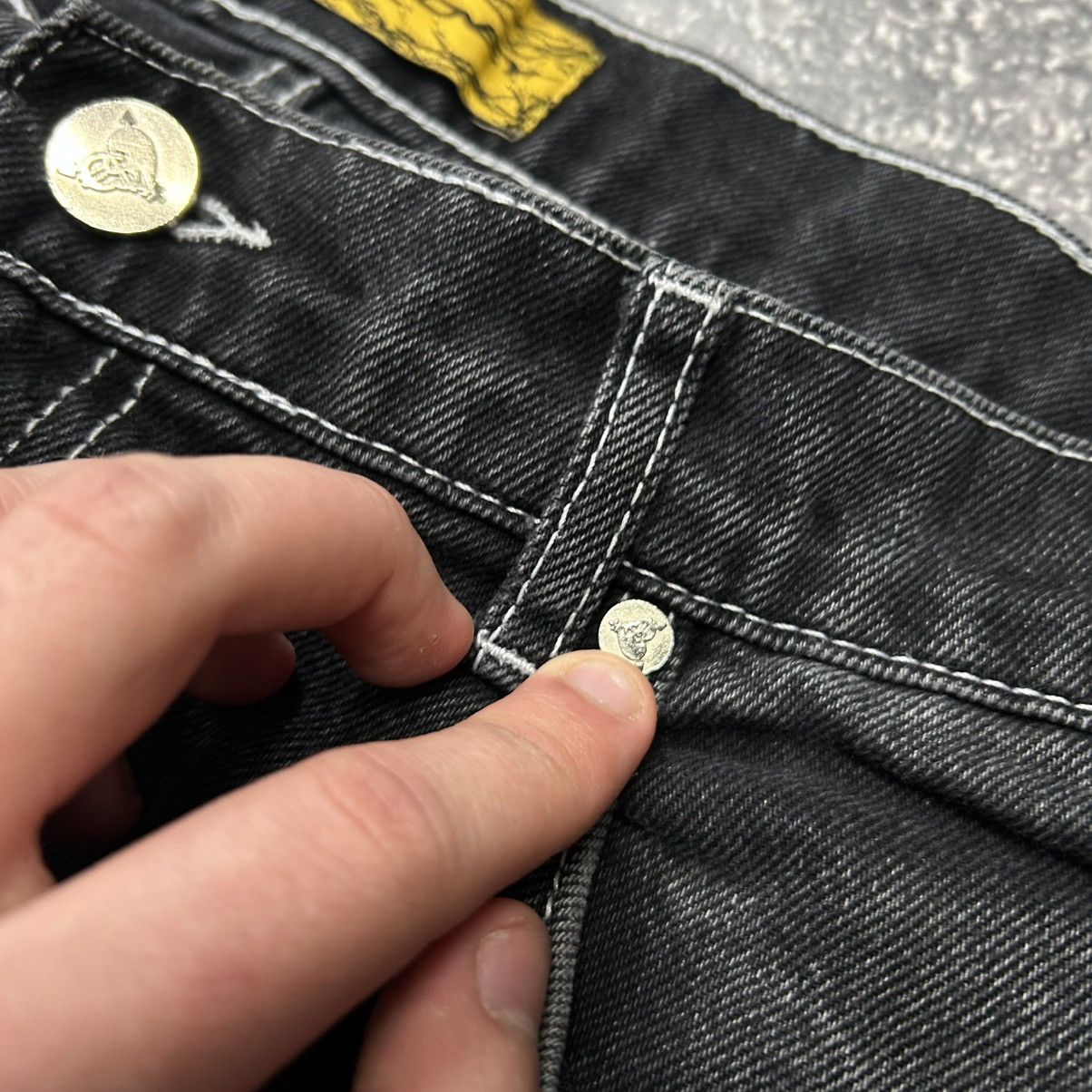 Other Mens Moremoney Big logo Rap Black denim streetwear y2k jeans Size US 32 / EU 48 - 7 Thumbnail