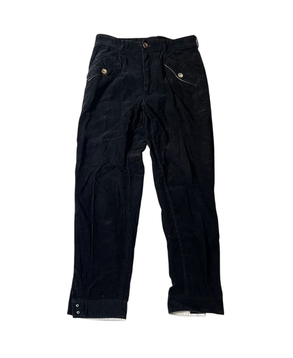 Comme des Garcons Cdg homme plus AD2004 black corduroy trousers Size US 29 - 1 Thumbnail