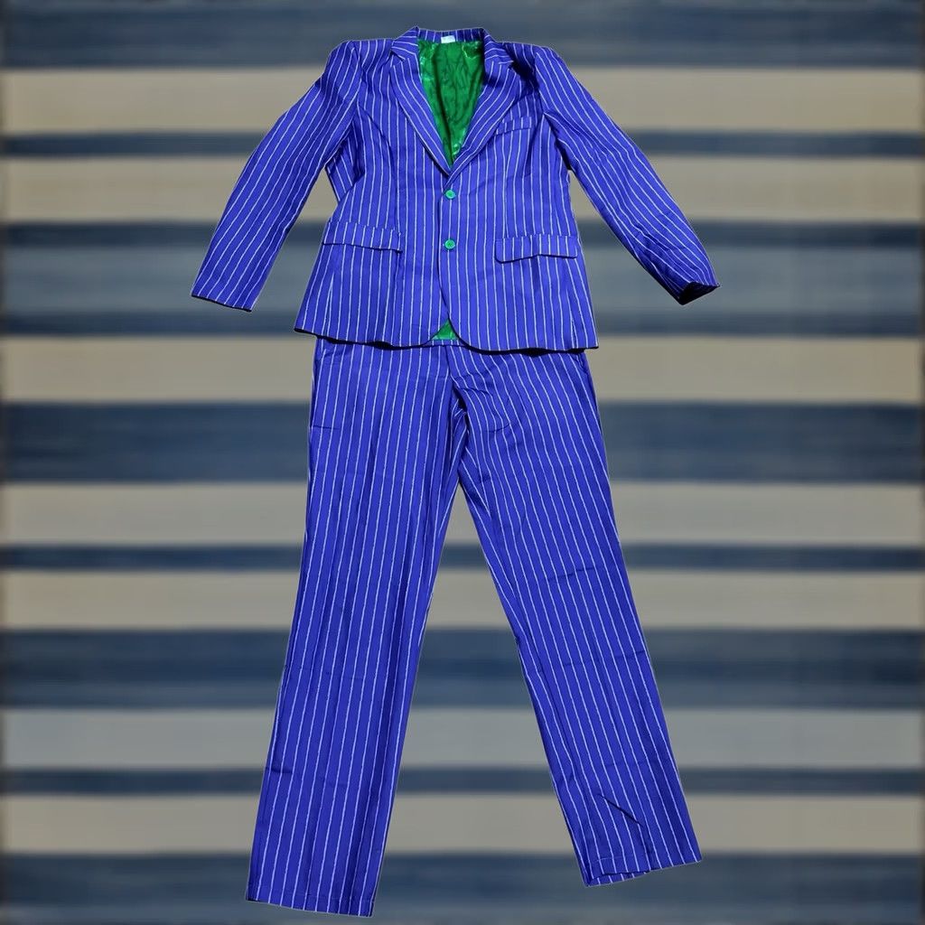DC Comics Spirit Halloween Joker Costume DC Comics Suit Medium Mens Purple Green Size 40R - 1 Thumbnail