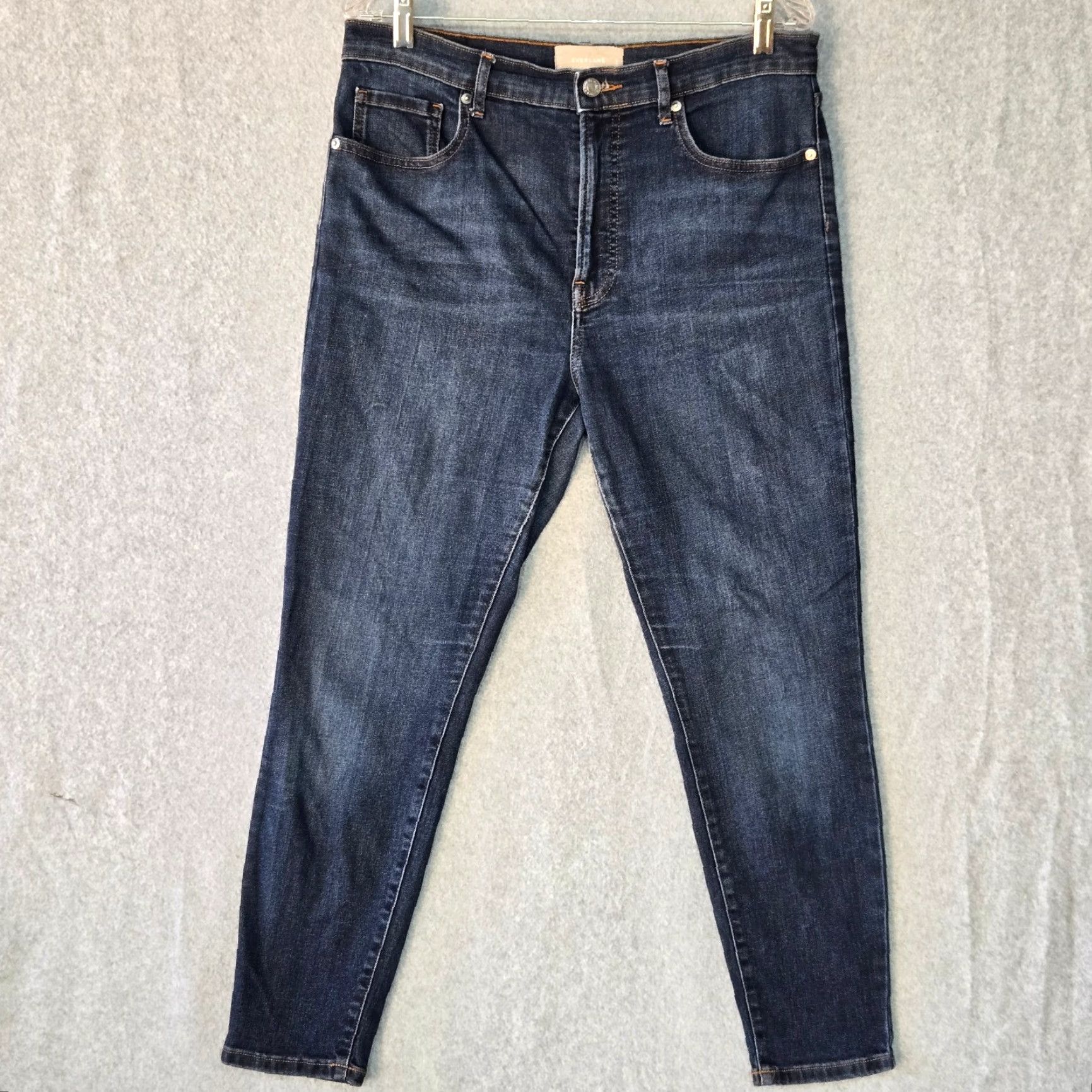 Everlane Everlane Skinny Jeans Womens Blue Denim Stretch High Rise Medium Wash 5-Pockets Jeans Size 32" / US 10 / IT 46 - 2 Thumbnail