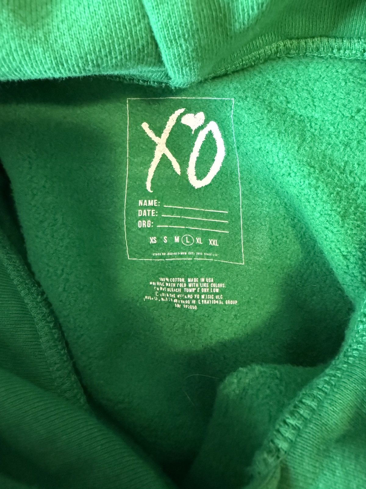 The Weeknd The Weeknd XO “Sao Pãulo Earth Hands” Hoodie Size US L / EU 52-54 / 3 - 4 Thumbnail