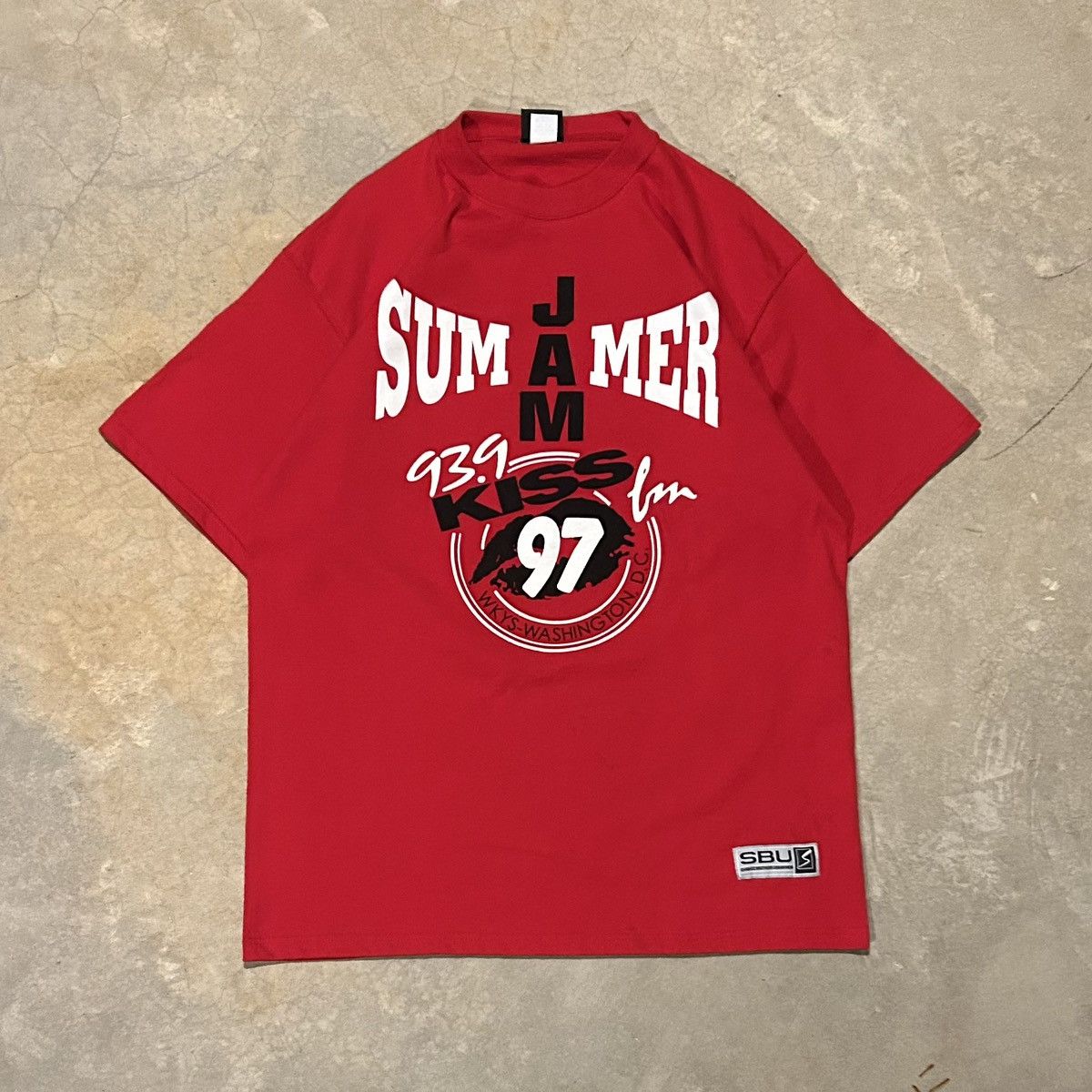 Rap Tees × Vintage Crazy Vintage 1990s Hot 97 Summer Jam Staff Tee Hiphop Rap Size US L / EU 52-54 / 3 - 1 Thumbnail