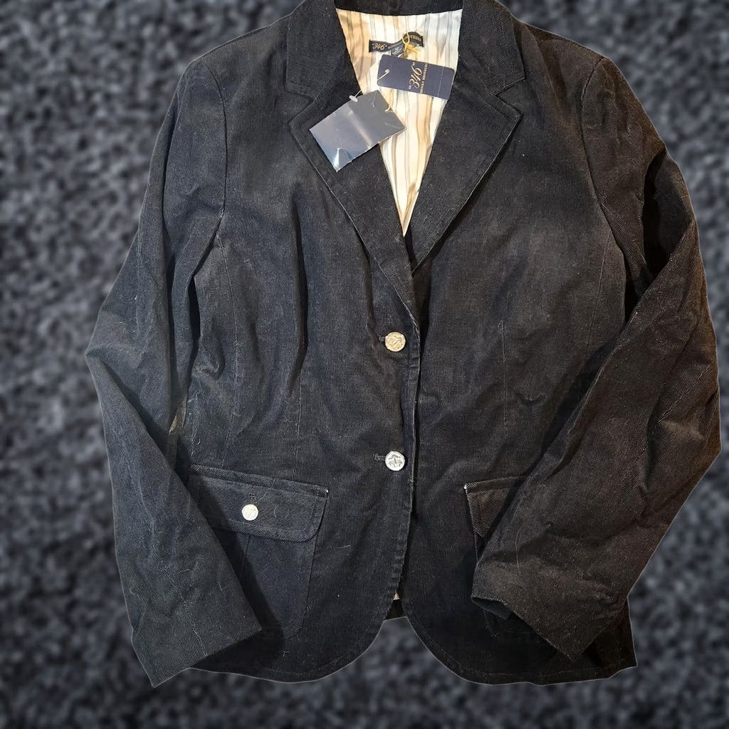 Brooks Brothers Brooks Brothers 346 Blazer Womens 12 Black Button Front Classic Jacket NWT VINTAGE? Size XL / US 12-14 / IT 48-50 - 1 Thumbnail