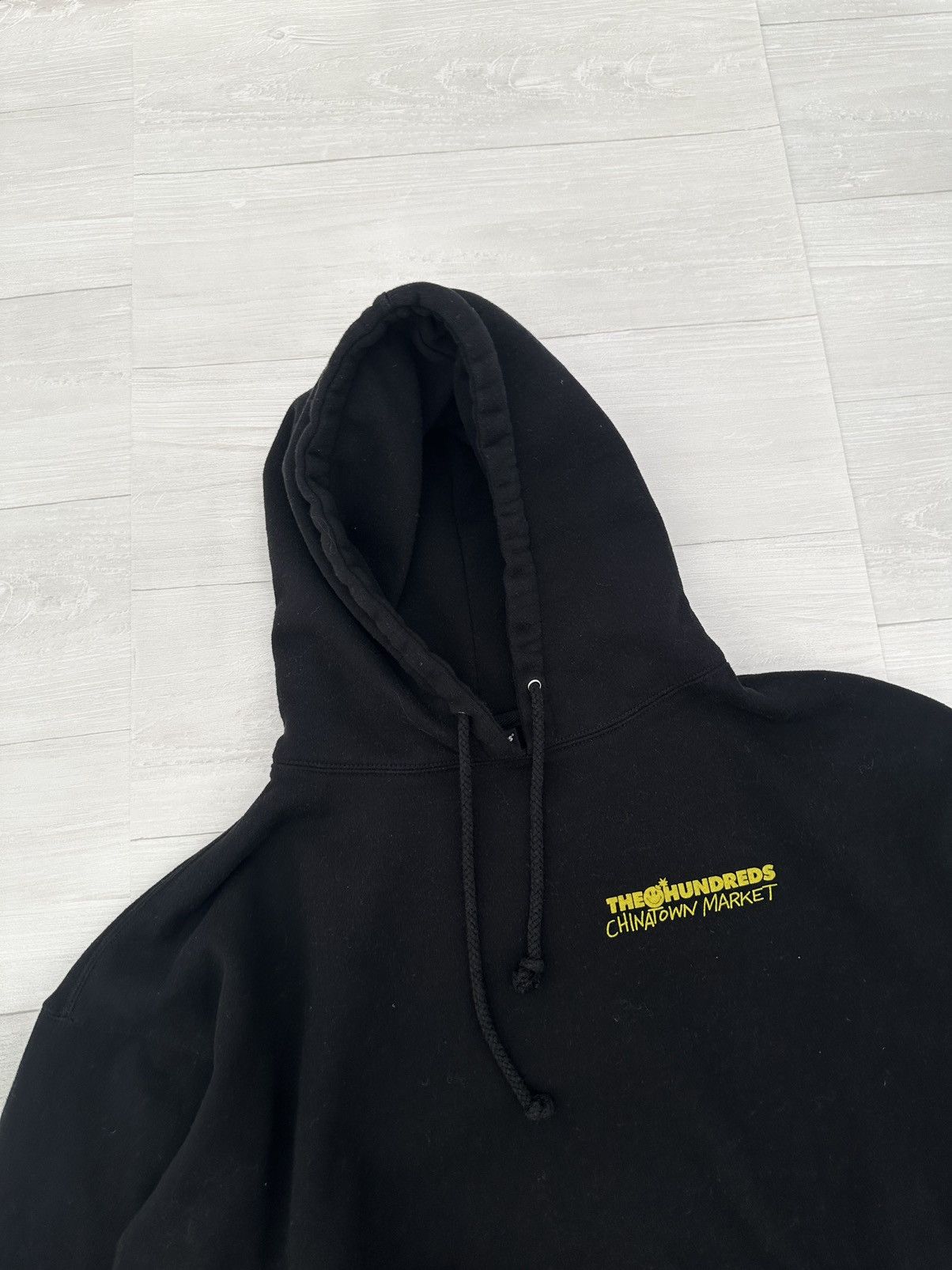 Market × The Hundreds The Hundreds x Chinatown Market Black Smiley Face Hoodie Size US XL / EU 56 / 4 - 4 Thumbnail