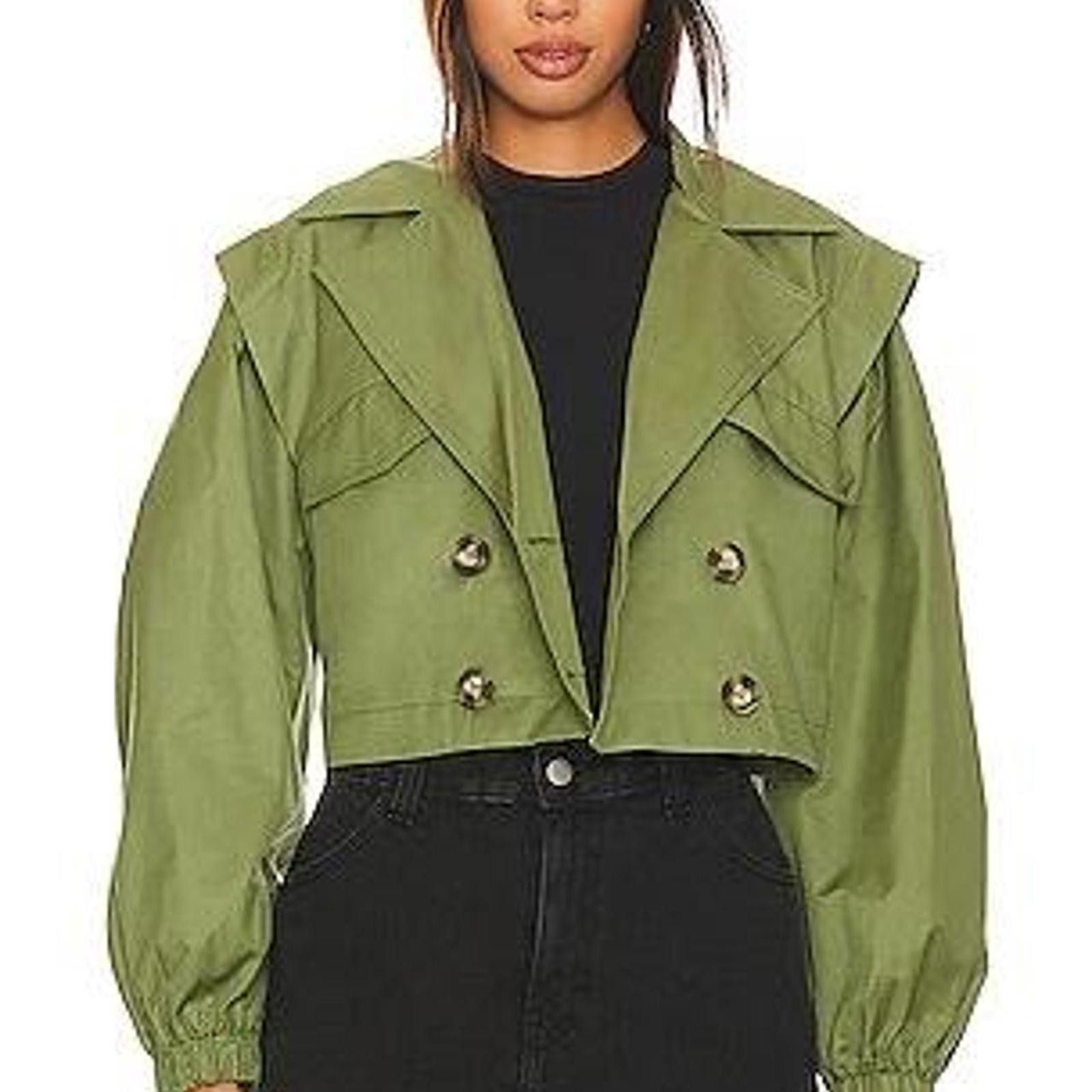 Free People Free People x Revolve Looking Glass Trench Coat in Army Size M / US 6-8 / IT 42-44 - 1 Thumbnail