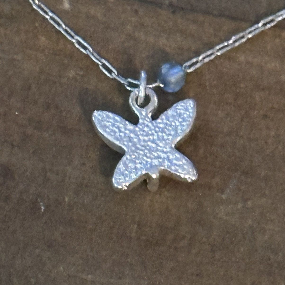 Vintage Silver tone butterfly charm chain bracelet Size ONE SIZE - 4 Thumbnail