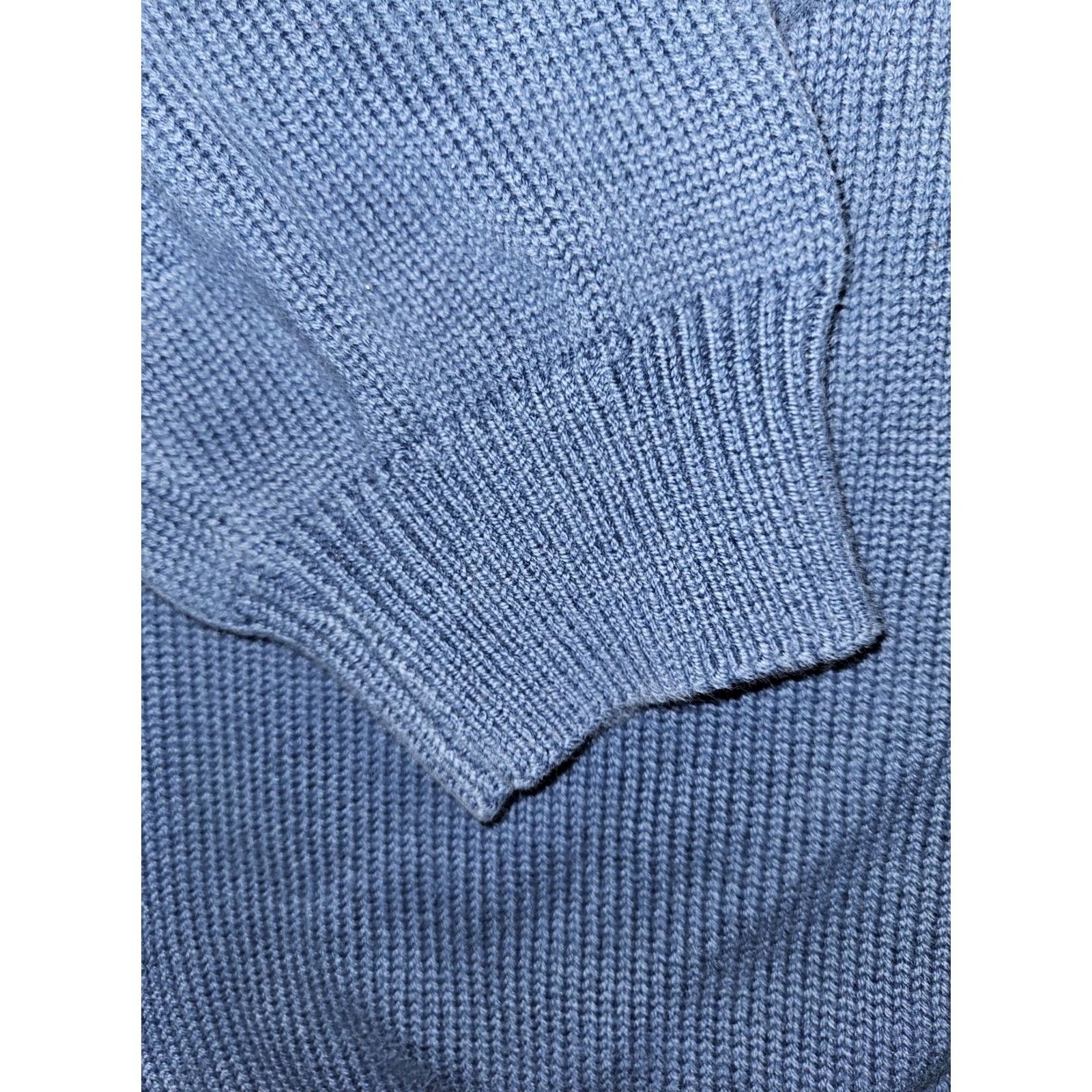 Lands' End VINTAGE Lands' End Sweater Men's 2XL Blue V-Neck Long Sleeve Tight Knit Pullover USA 90s Classic Dad Size US XXL / EU 58 / 5 - 5 Thumbnail