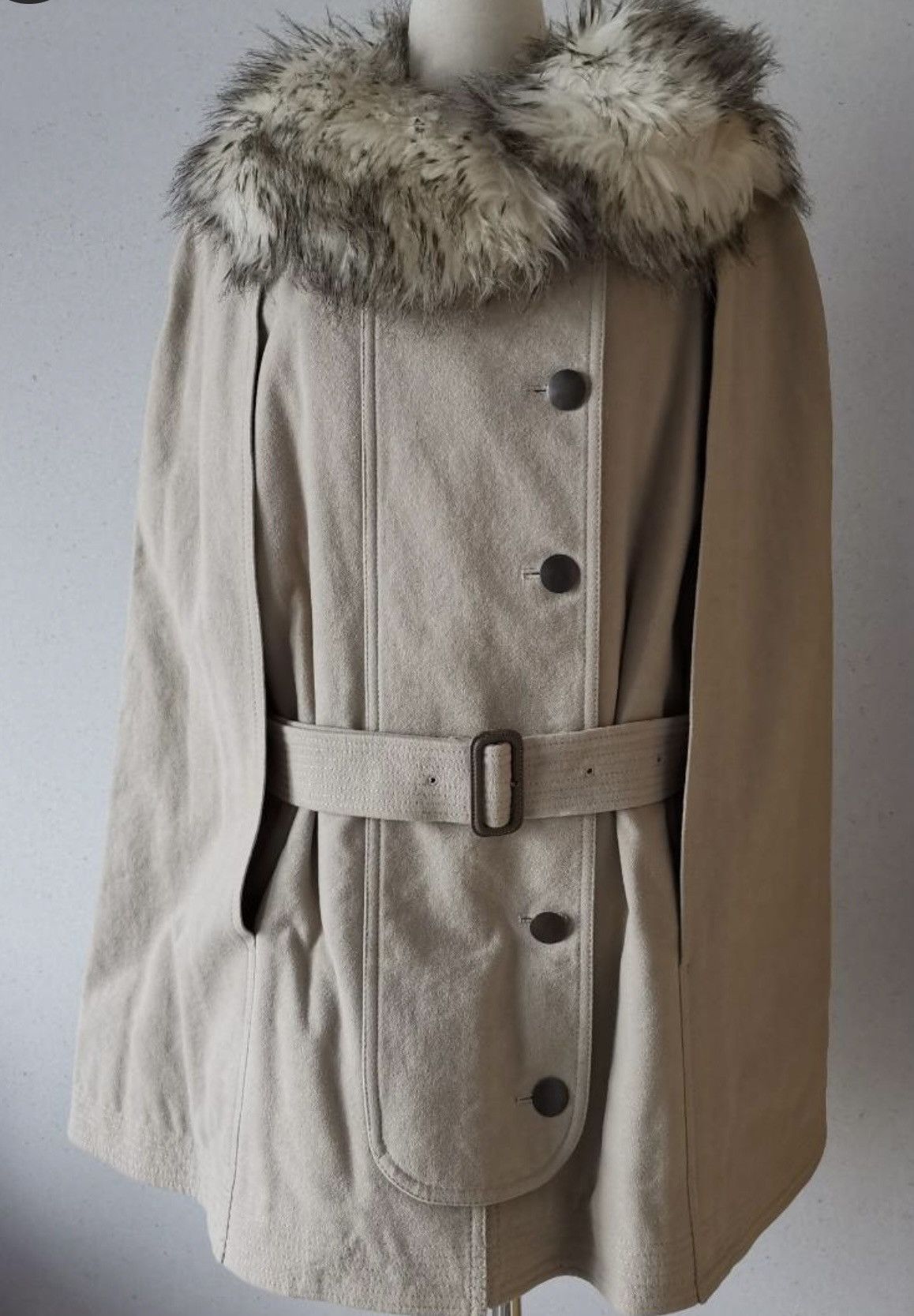 Tsumori Chisato Camel-colored Buckle Seam Size 2 Authentic