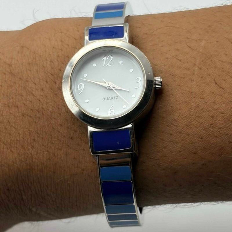 Other Silver & Blue Cuff Watch Size ONE SIZE - 2 Thumbnail