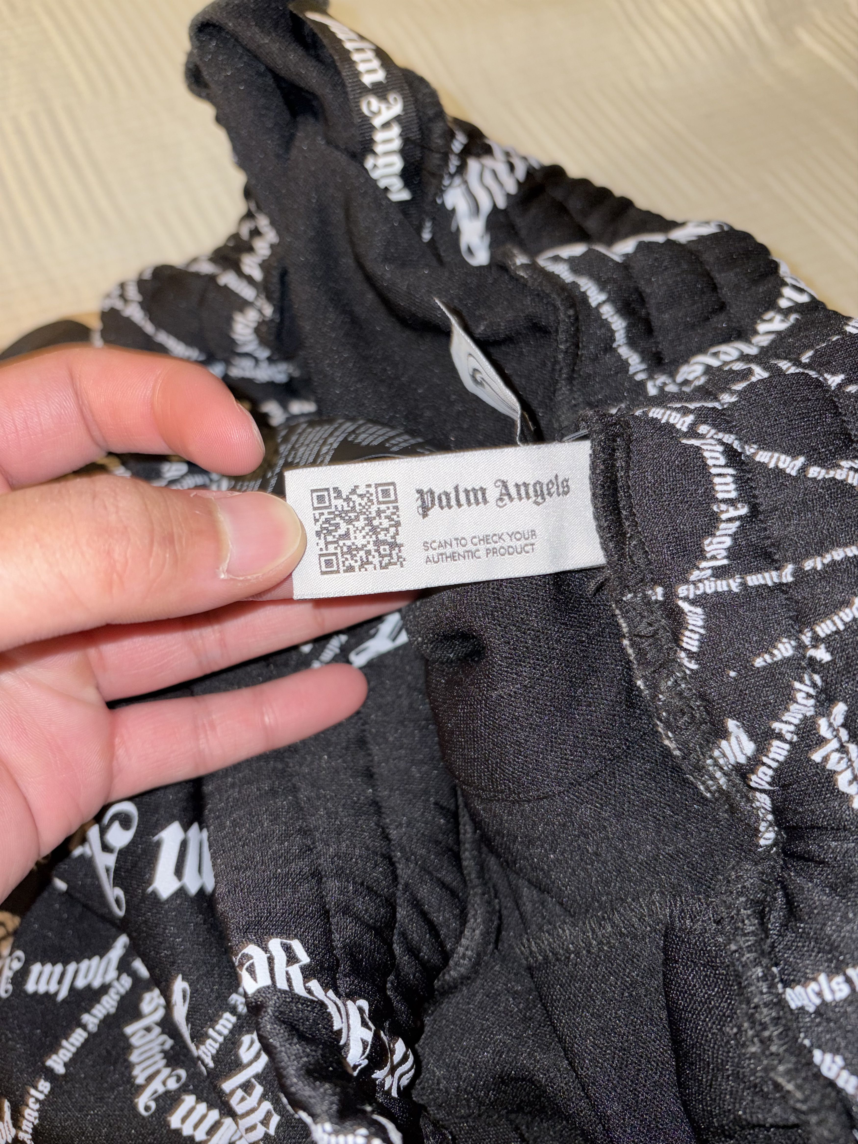 Palm Angels Palm Angels Spider Web Classic Trackpant in Black & White Size US 36 / EU 52 - 6 Thumbnail