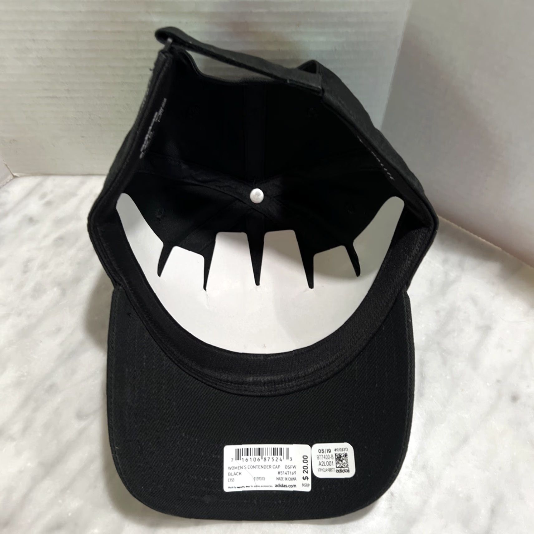 Adidas Adidas Contender Hat Women’s Fit Adjustable Black Climalite Golf Pickleball NWT Size ONE SIZE - 7 Thumbnail