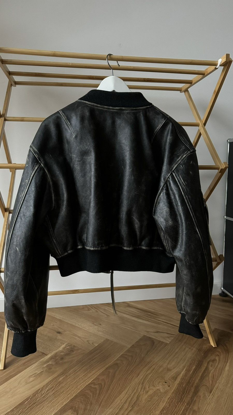 Acne Studios Acne Studios Leather Bomber Size L / US 10 / IT 46 - 6 Thumbnail