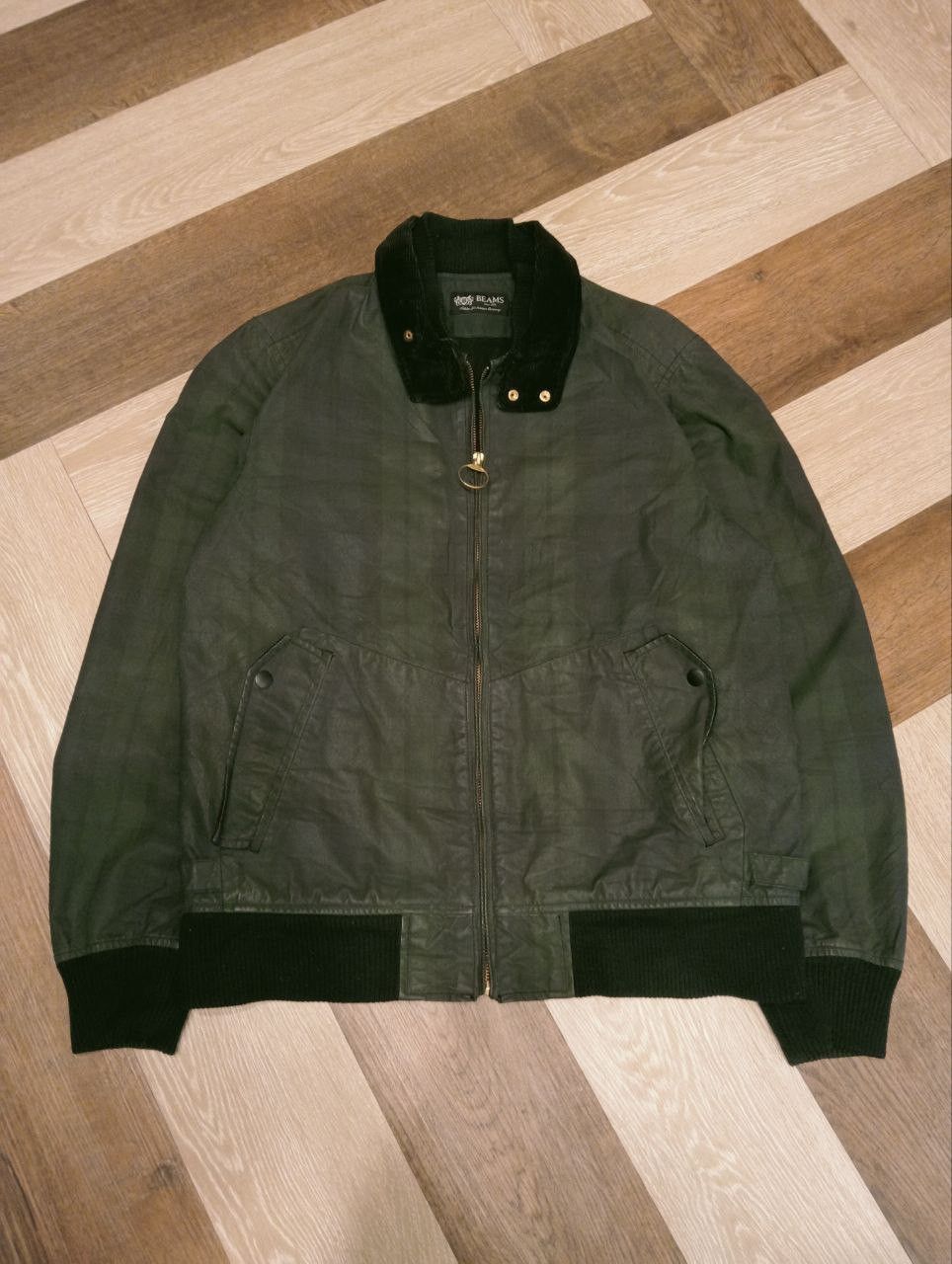 Beams Japan BEAMS JAPAN WAXED JACKET - SIZE L Size US L / EU 52-54 / 3 - 2 Thumbnail