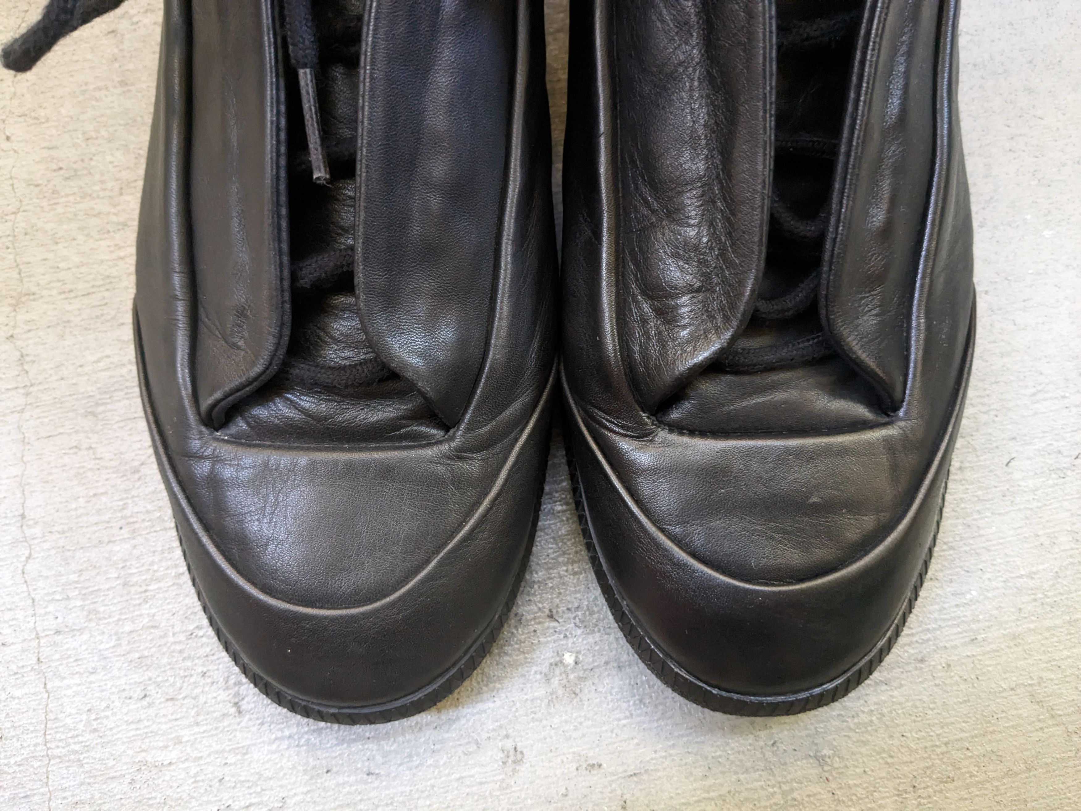 Maison Margiela Maison Margiela Future Black 10 43 Leather High Tops Size US 10 / EU 43 - 4 Thumbnail