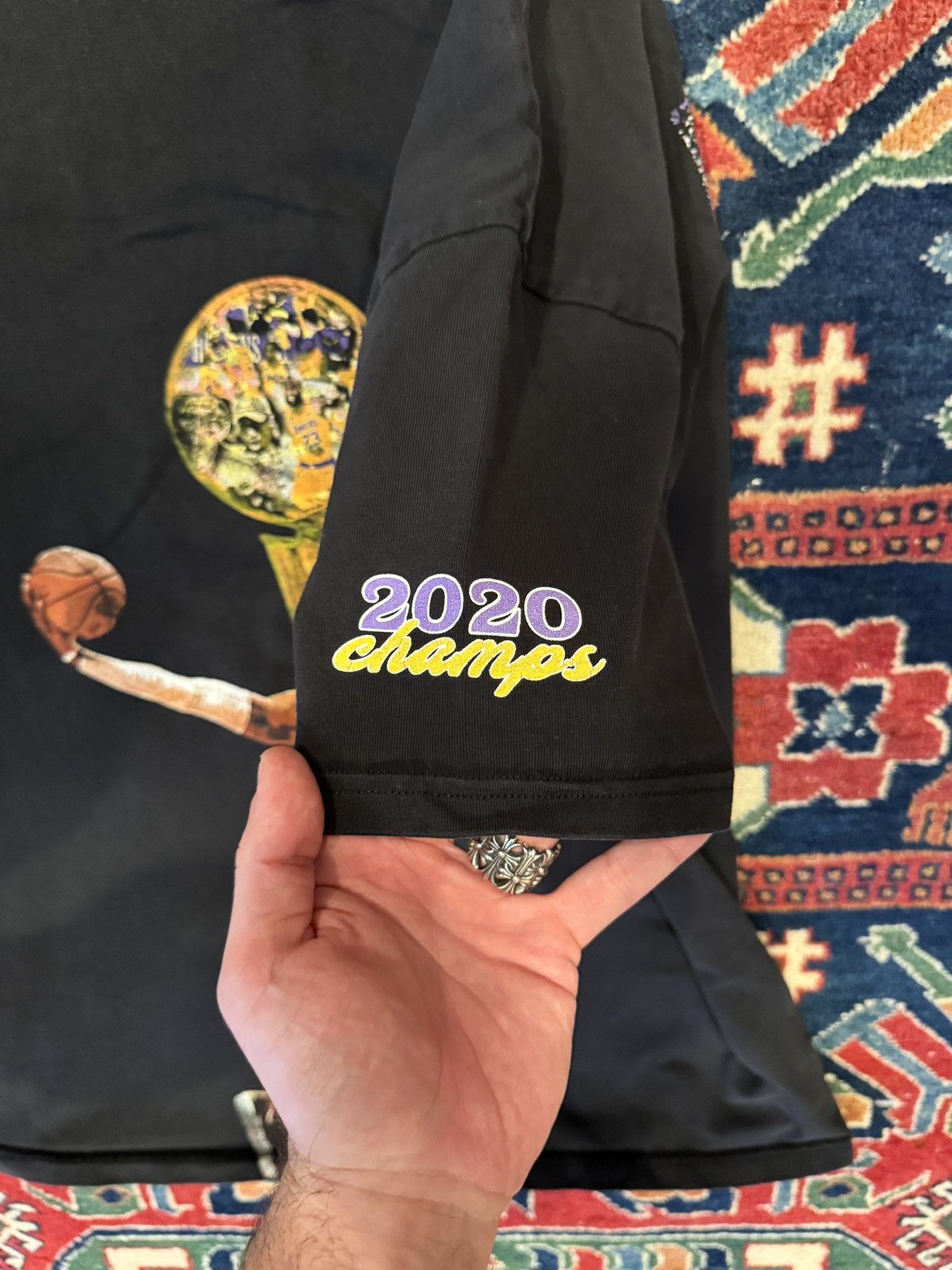 Sergio Calabasas × Vintage Sergio Calabasas x LAKERS 2020 CHAMPS Tee Size US M / EU 48-50 / 2 - 3 Thumbnail