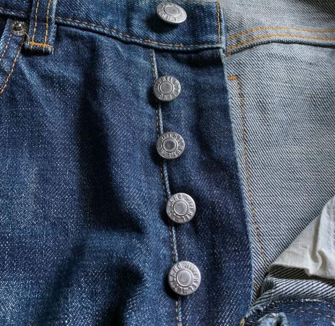 Helmut Lang × Le Grande Bleu (L.G.B.) Vintage Blue jeans 1999 helmut lang Size US 28 / EU 44 - 4 Thumbnail