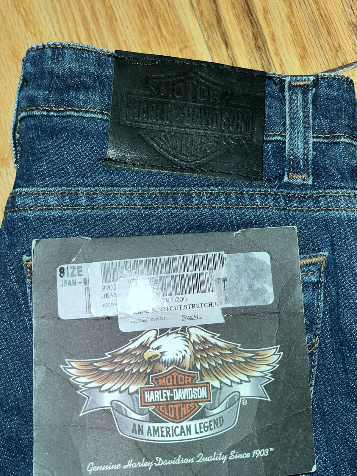 Harley Davidson 2 regular boot cut Harley Davidson stretch jeans new Size 26" / US 2 / IT 38 - 10 Thumbnail