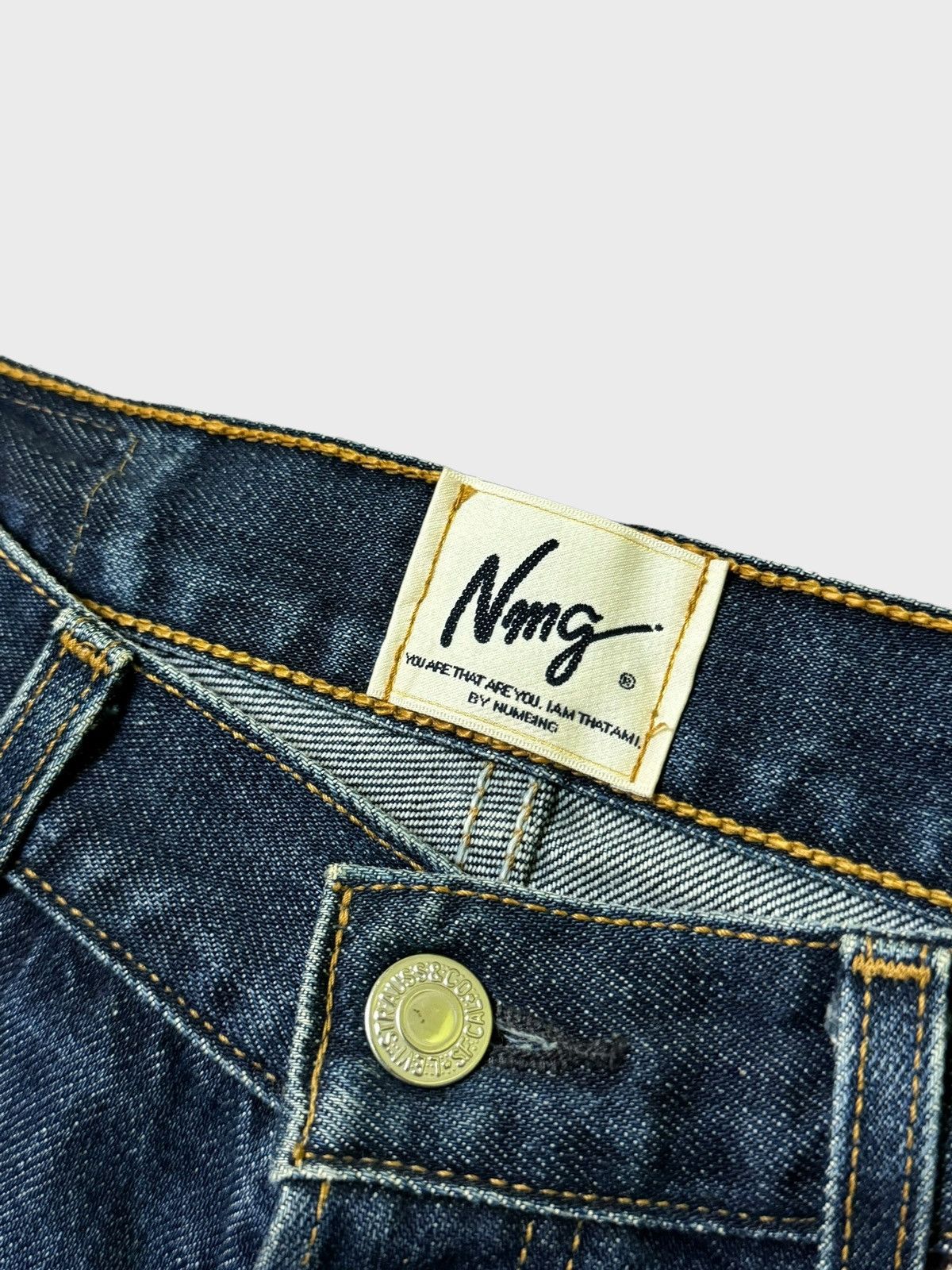If Six Was Nine × Japanese Brand × Le Grande Bleu (L.G.B.) NMG JEANS CUSTOM Levi's Denim Distressed Style Size US 28 / EU 44 - 8 Thumbnail