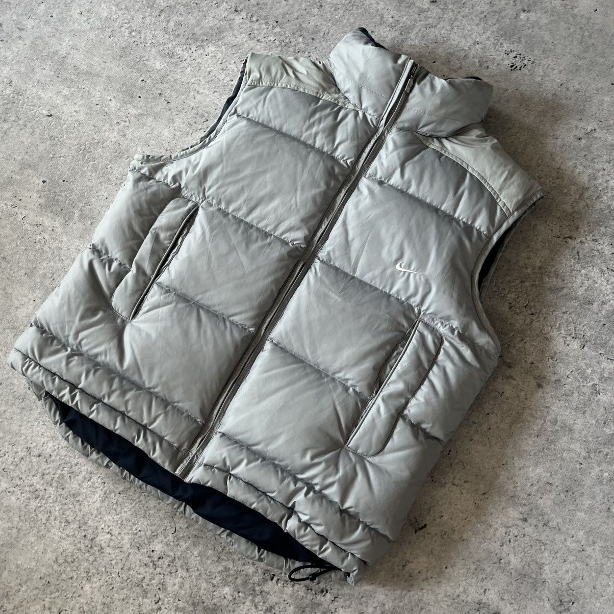 Nike × Vintage Nike babyblue puffer vest M silver tag 00s vintage y2k Size US M / EU 48-50 / 2 - 3 Thumbnail