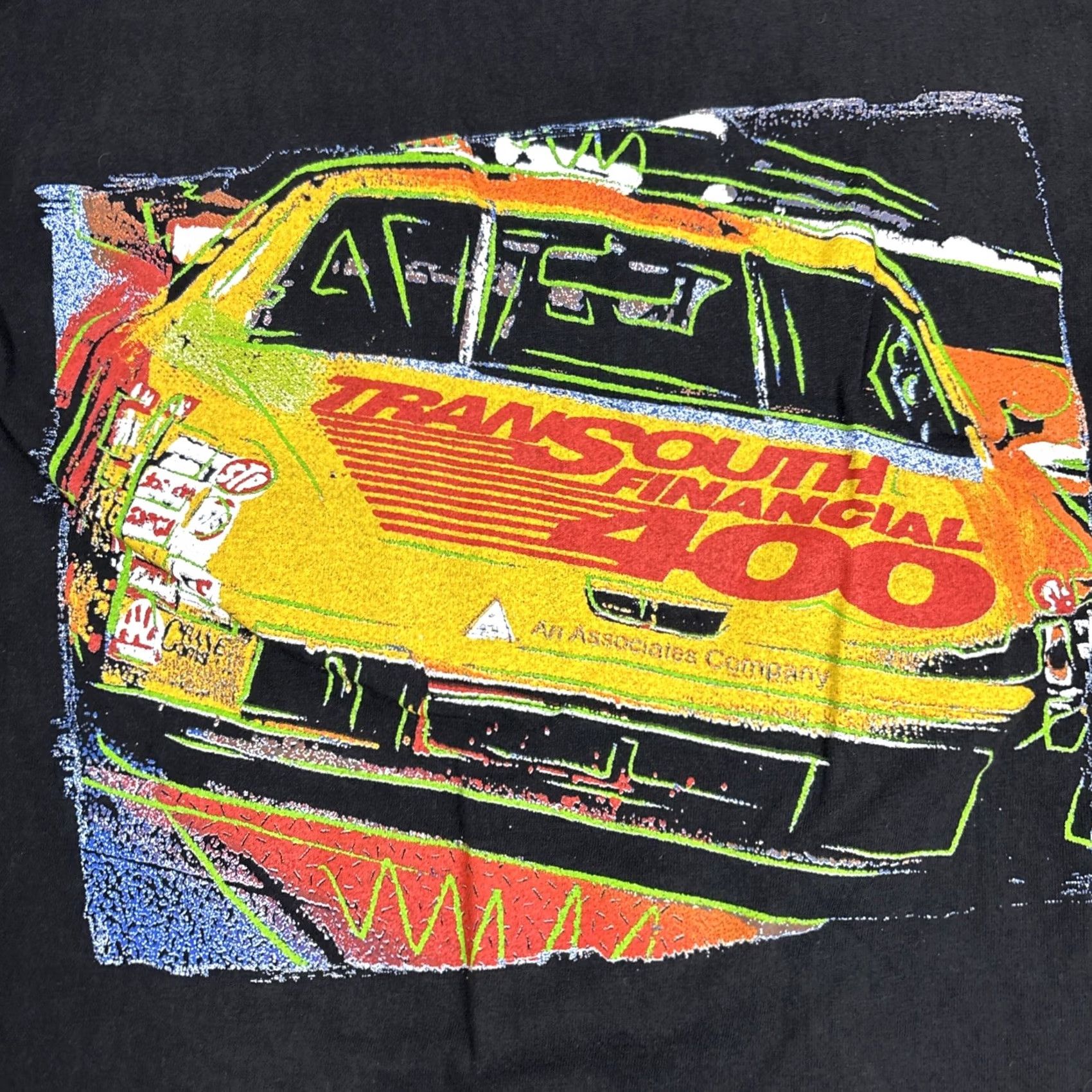 Hanes Hanes Beefy-T T-Shirt Men’s Large Black NASCAR Darlington Graphic TransUnion 400 Mens Size US L / EU 52-54 / 3 - 2 Thumbnail