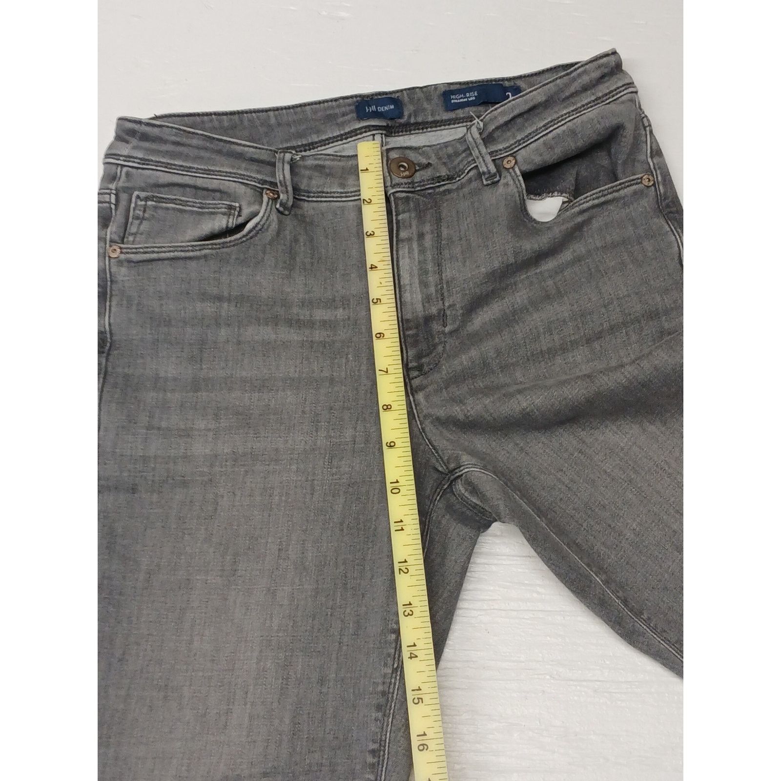Other J. Jill Denim (10P) High Rise Straight Leg Black Fit Jeans Size 32" / US 10 / IT 46 - 4 Thumbnail