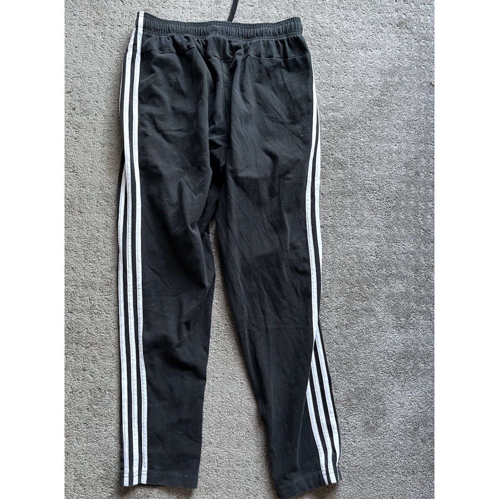 Adidas adidas Essentials 3-Stripes Sweatpants Activewear Black Medium Mens Size US 31 - 3 Thumbnail