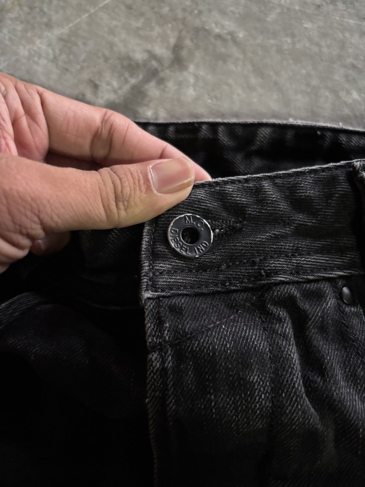 Diesel 2000s Diesel industry opium black jeans claw washed faded Size US 34 / EU 50 - 3 Thumbnail