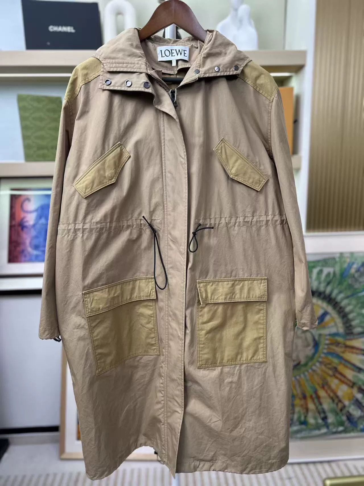 Loewe Loewe Leather Patch Pocket Trench Coat Size US S / EU 44-46 / 1 - 1 Thumbnail