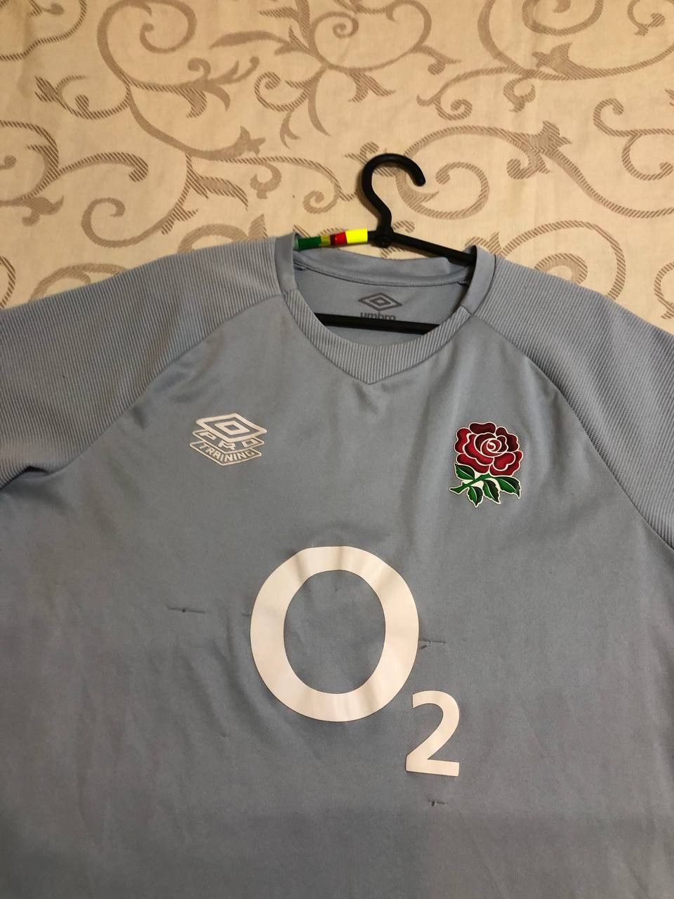 Umbro ENGLAND Rugby Training Shirt Umbro Grey Short Sleeve Size US L / EU 52-54 / 3 - 17 Thumbnail