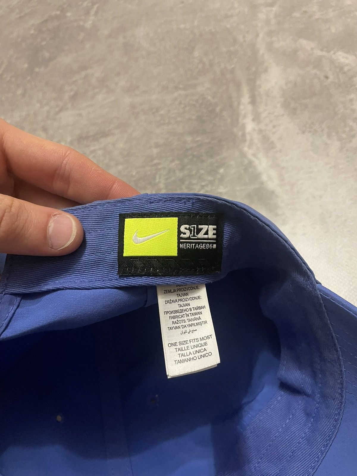 Nike × Vintage Vintage Nike Metallic Swoosh Logo Y2K Cap Size ONE SIZE - 8 Thumbnail