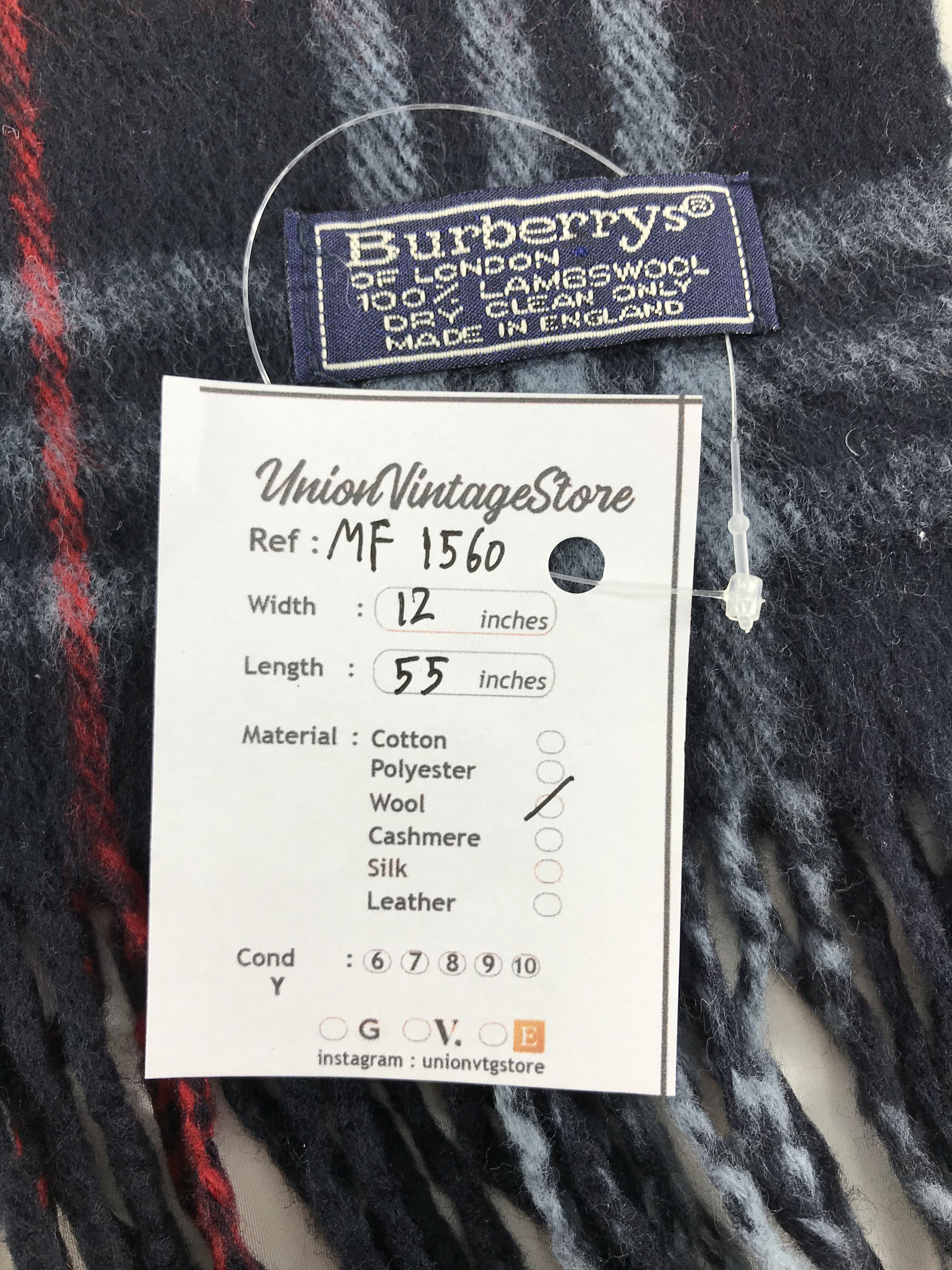 Burberry Vintage Burberry Scarf/Muffler/Neckwear MF1560 Size ONE SIZE - 4 Thumbnail