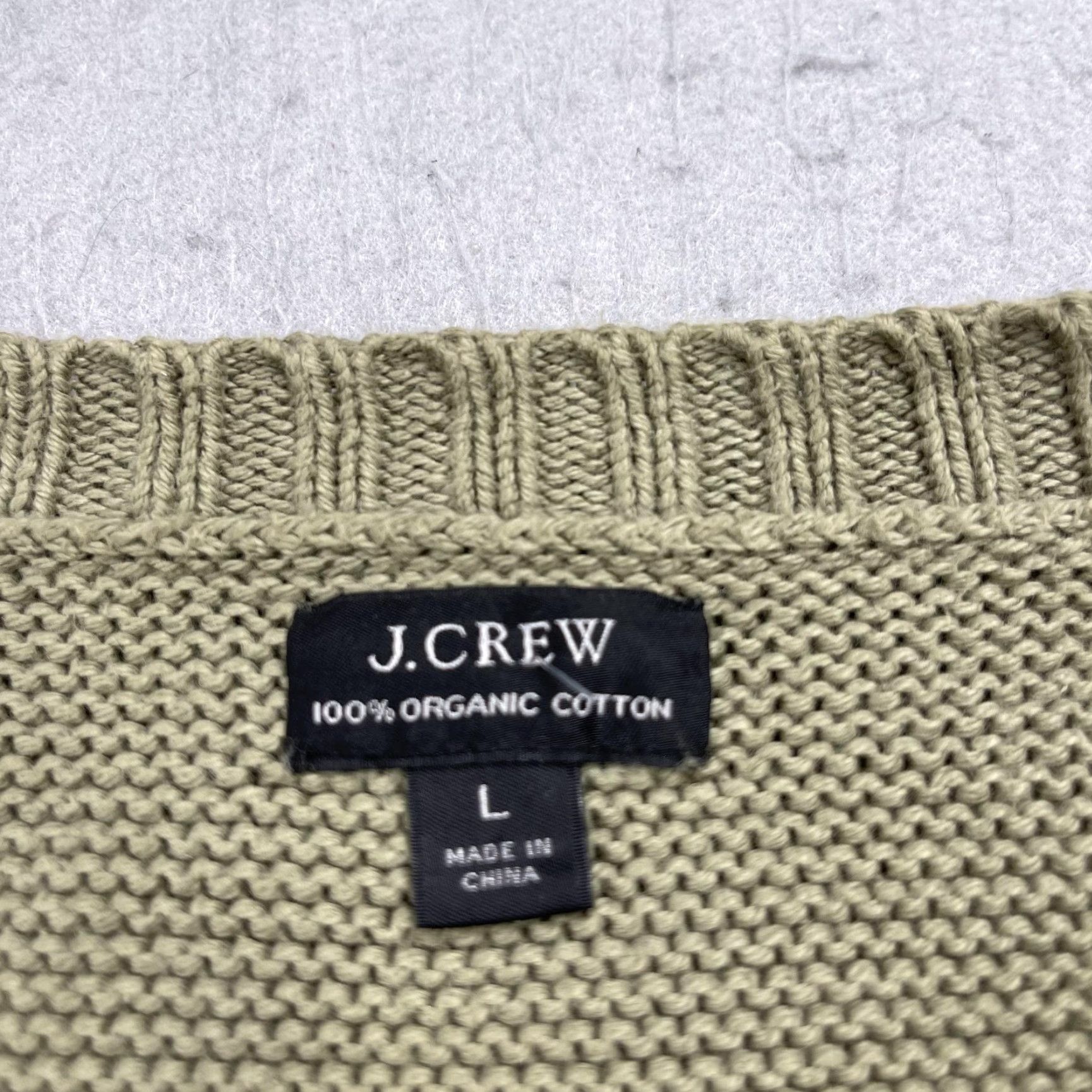 J.Crew J.CREW Sweater Mens Large Green 100% Organic Cotton Crewneck Raglan Pullover Size US L / EU 52-54 / 3 - 4 Thumbnail