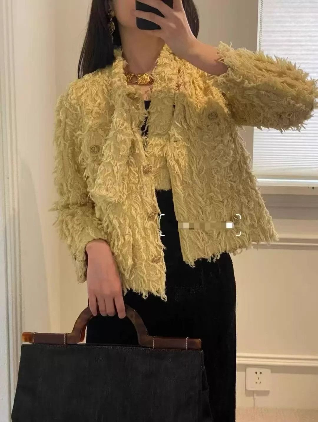 Chanel Chanel Mustard Yellow Fringe Runway Jacket 38 (Mint) Size S / US 4 / IT 40 - 8 Thumbnail