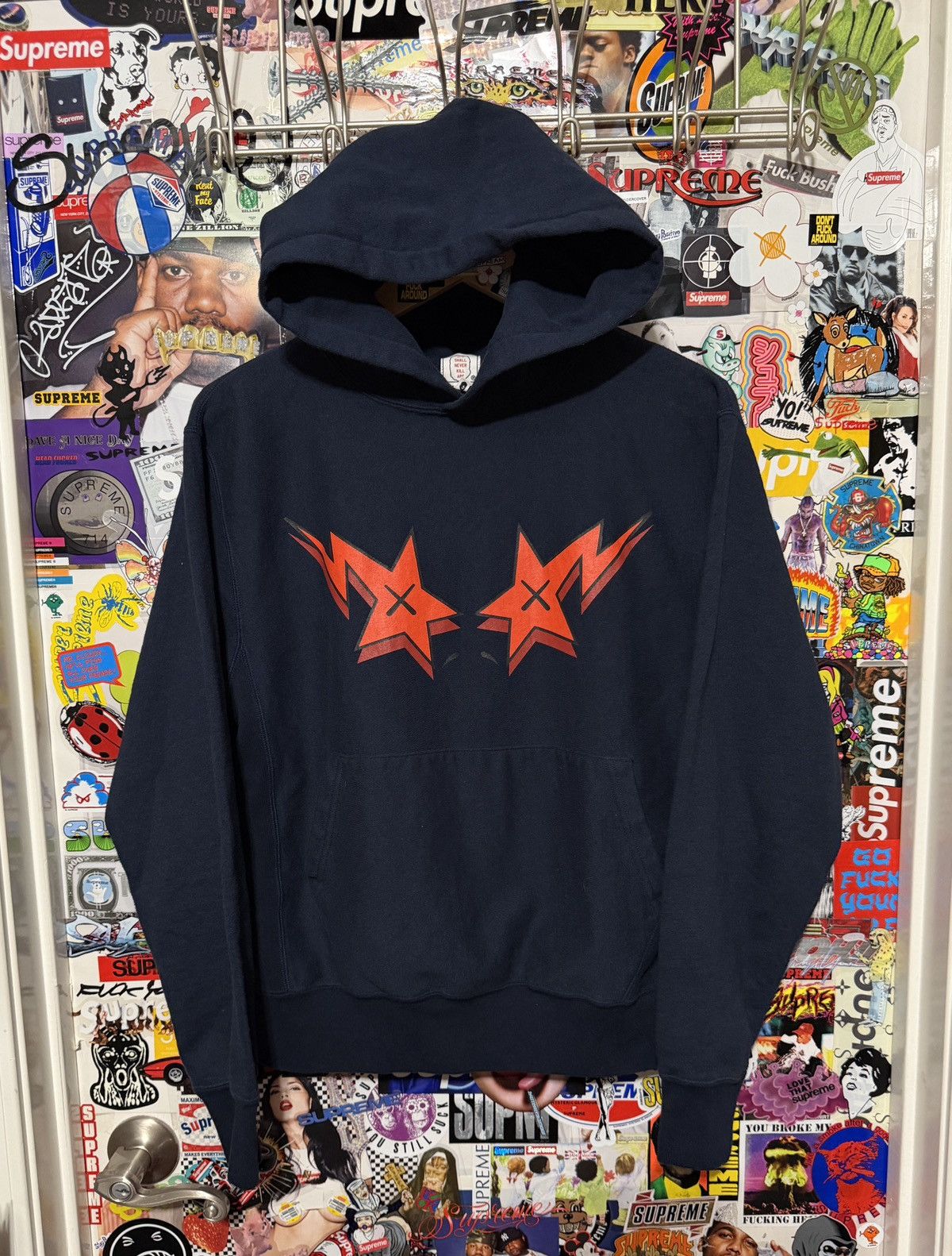 Bape × Kaws 2005 Bathing Ape x Kaws Bape Sta Hoodie Navy Small S RARE Size US S / EU 44-46 / 1 - 1 Thumbnail