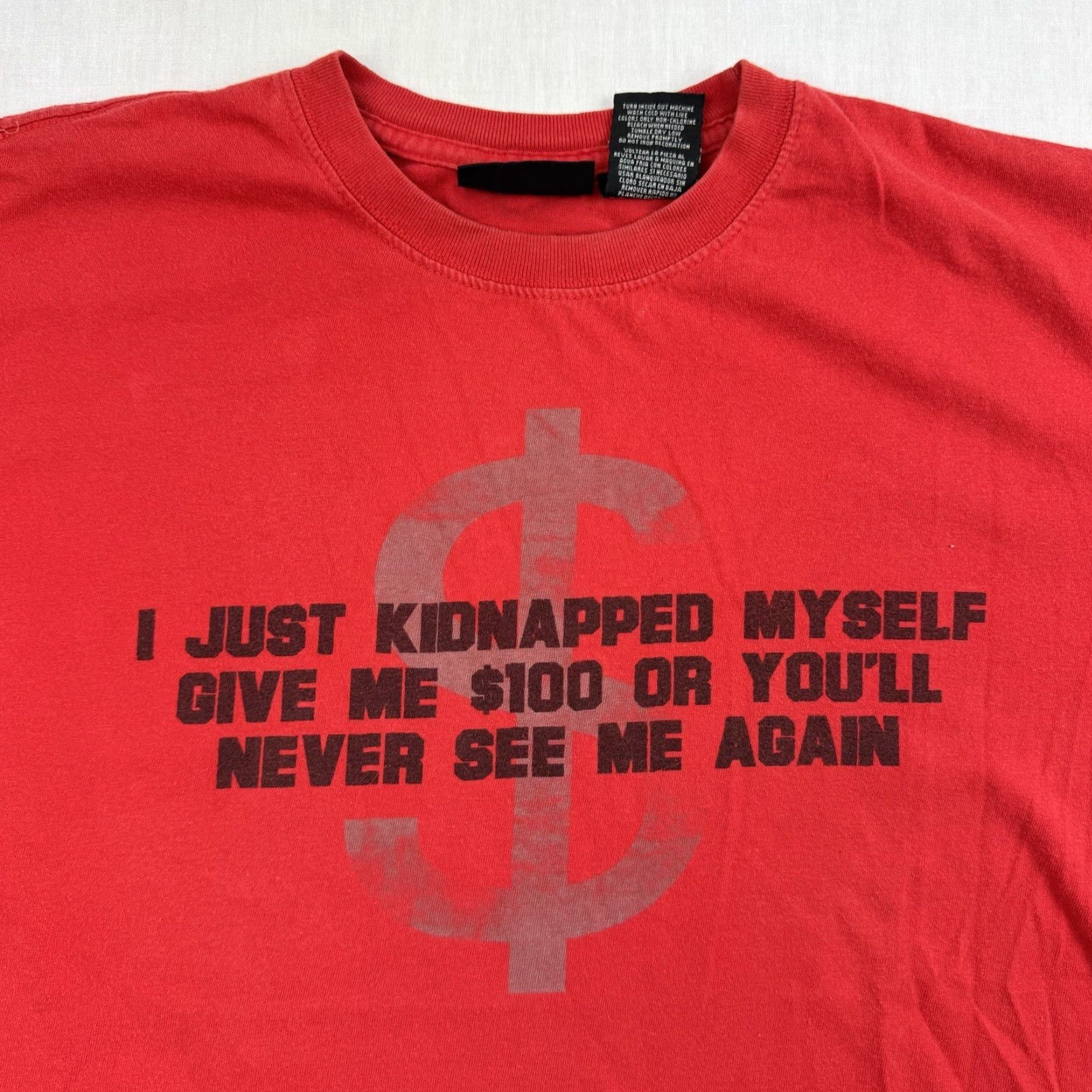 Vintage VINTAGE No Boundaries Shirt Adult Large Red Funny Punk Y2K Mens Size US L / EU 52-54 / 3 - 3 Thumbnail
