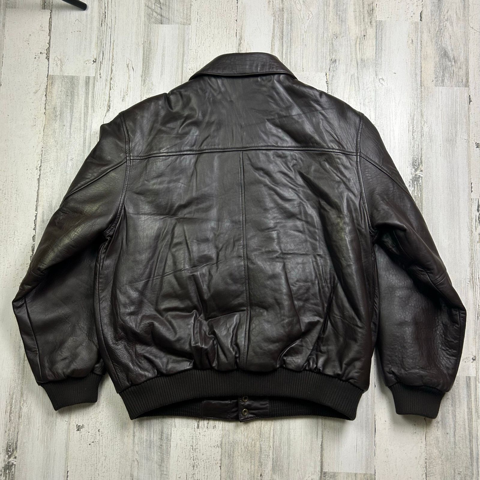 Orvis × Vintage Orvis Brown Leather Flight Aviator Bomber Jacket Size US M / EU 48-50 / 2 - 4 Thumbnail