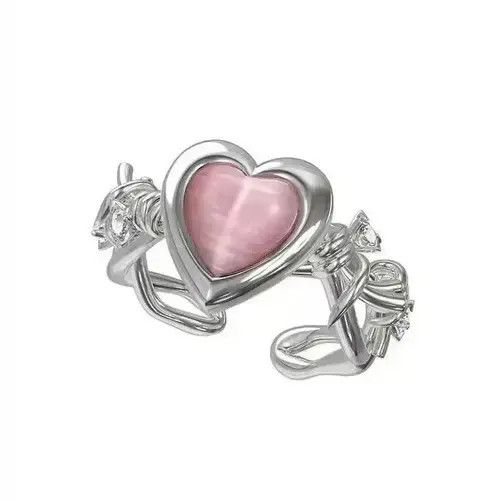Other Love Heart Adjustable Ring Size ONE SIZE - 5 Thumbnail
